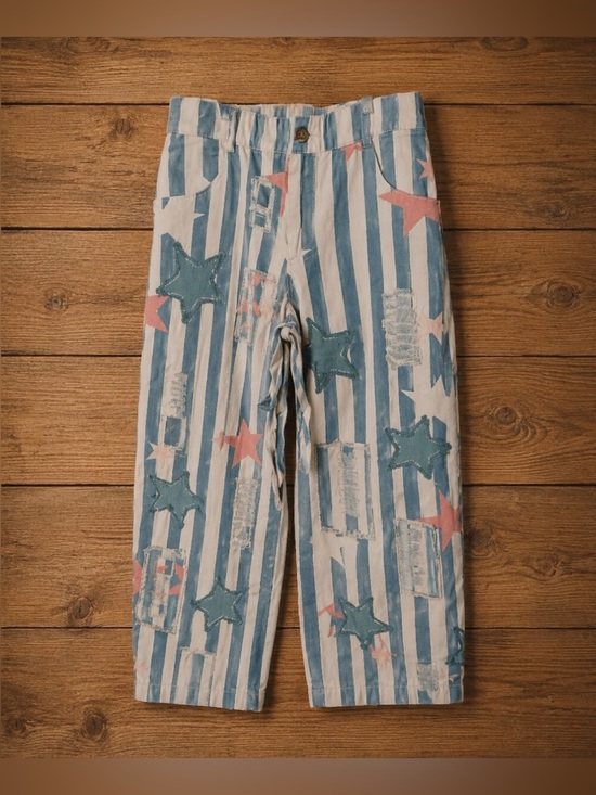 A Rare Bird Pants - NWT A Rare Bird Stars and Stripes Pants Sz XL